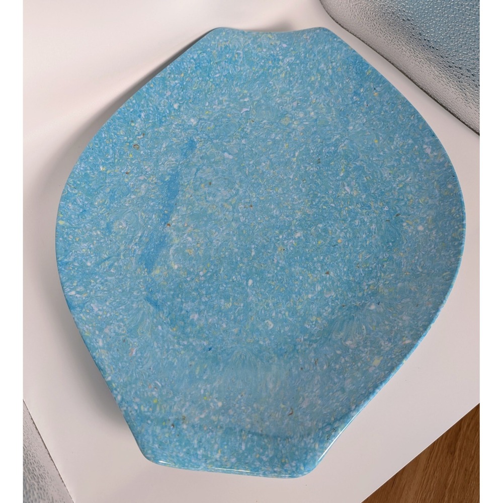 Vintage Mid Century Melamine Tray "Confetti" Pattern by Northern Plastics
